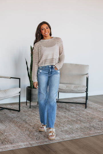 Addie Knit Sweater - Oatmeal