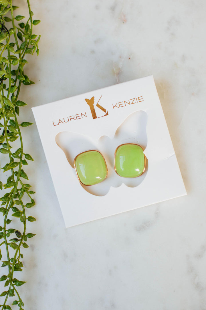 Admired Effect Earrings - Lime