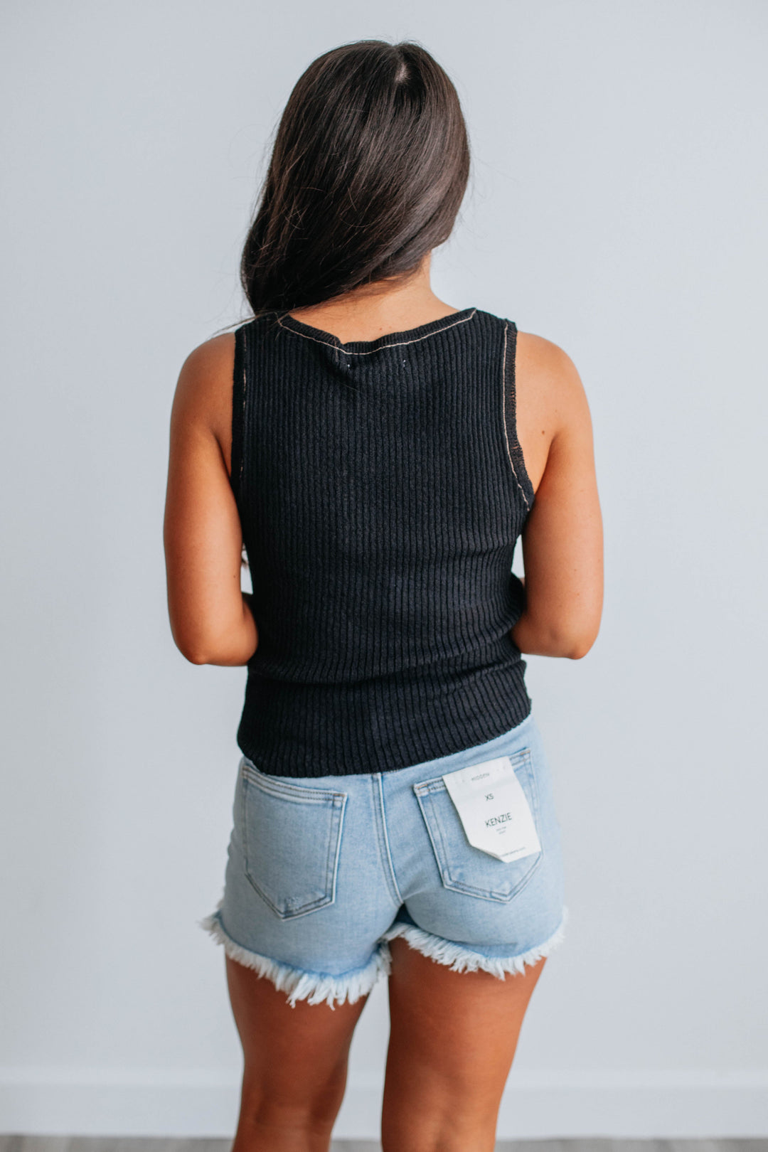 Aiden Knit Tank - Black