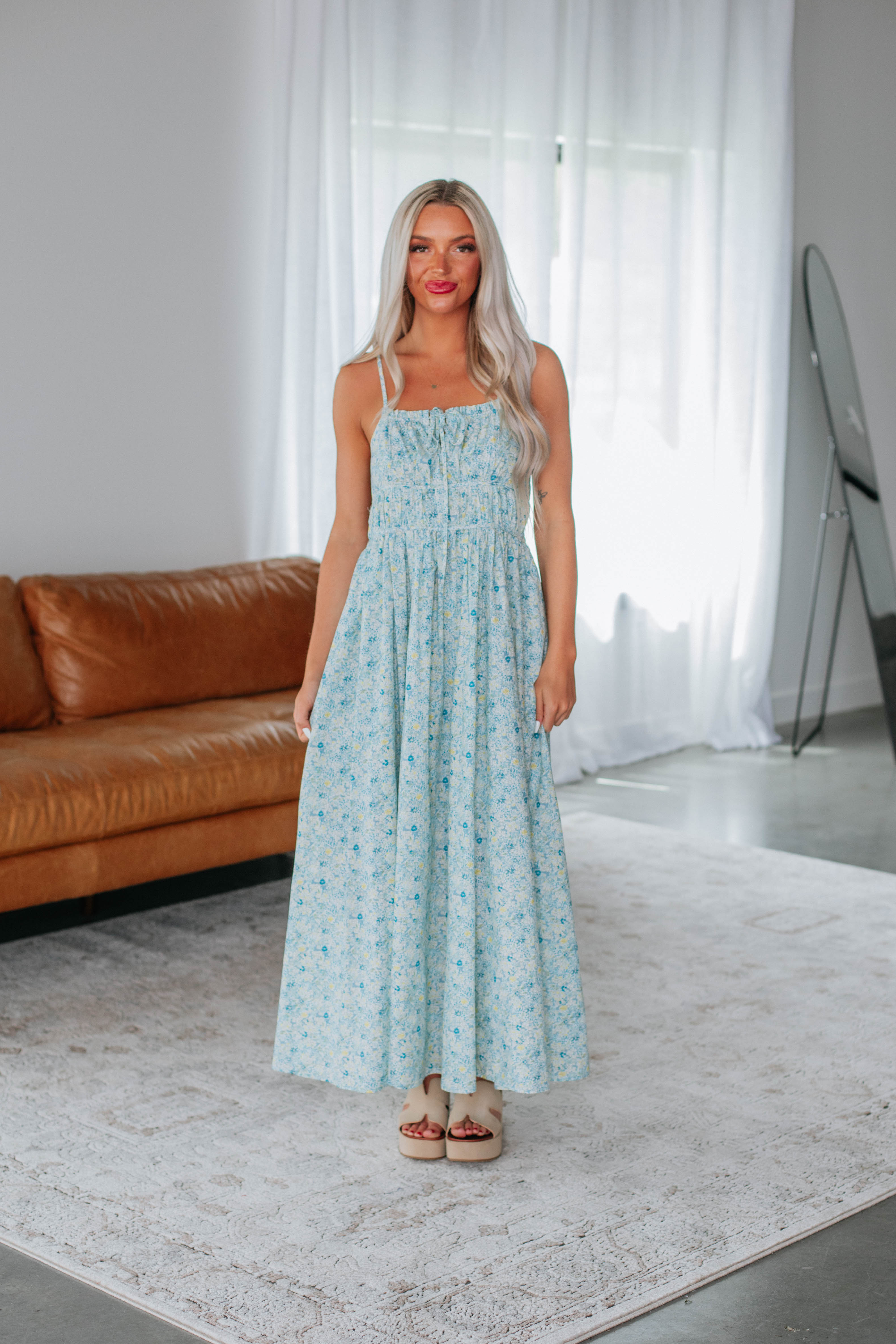 Alleah Maxi Dress Sky Blue