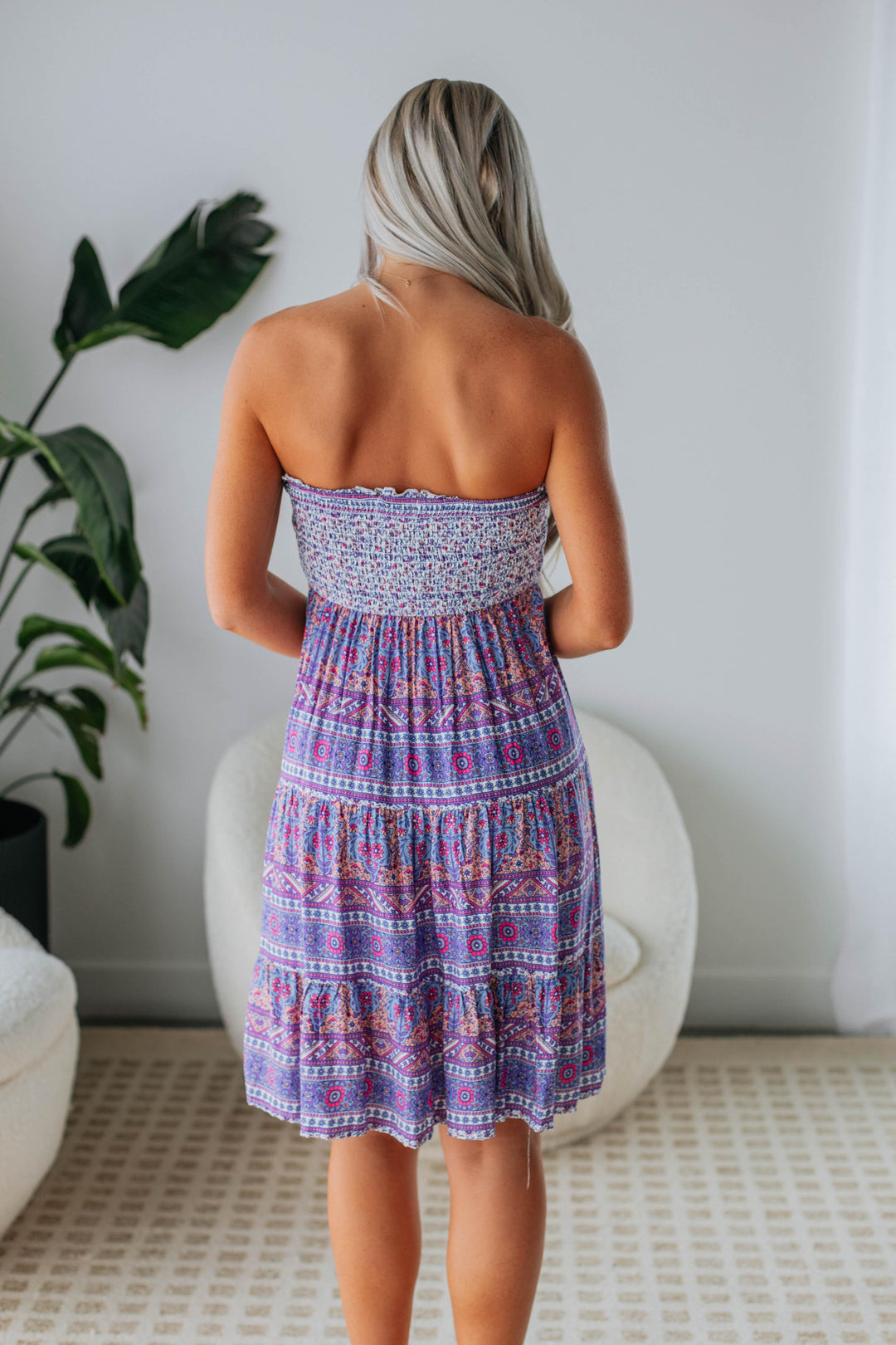 Amara Dress - Indigo Mix