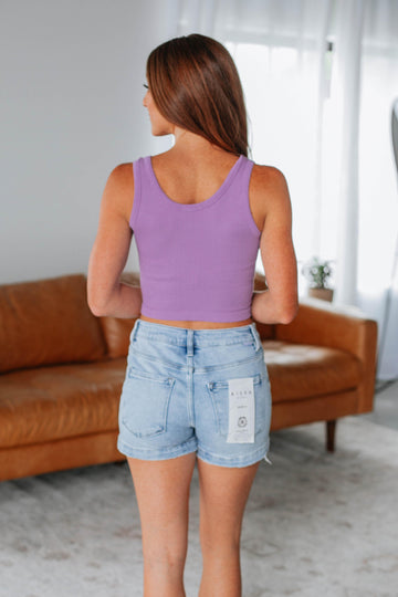 Ambra Ribbed Tank - Lavender