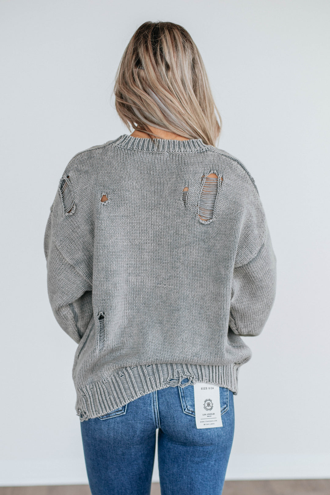 American Dreamin' Sweater - Heather Grey