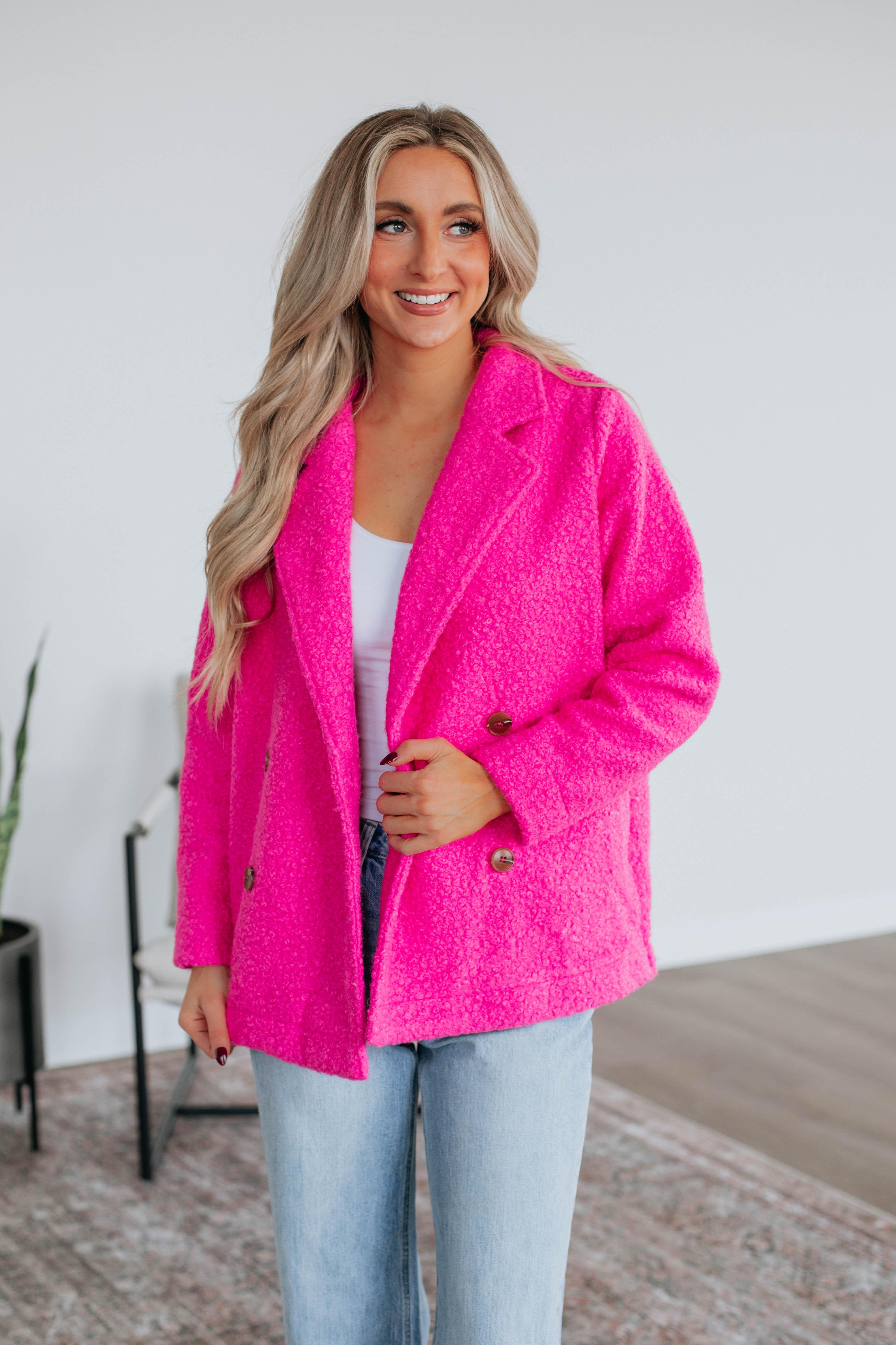 Fuchsia coat on sale