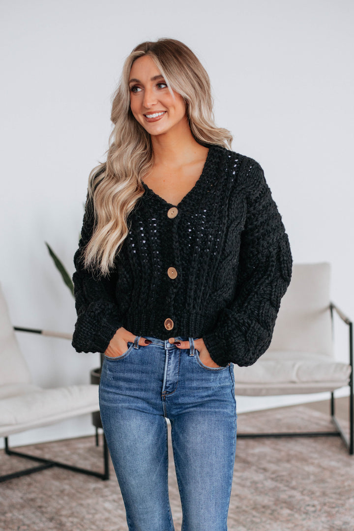 Annalise Knit Cardigan - Black