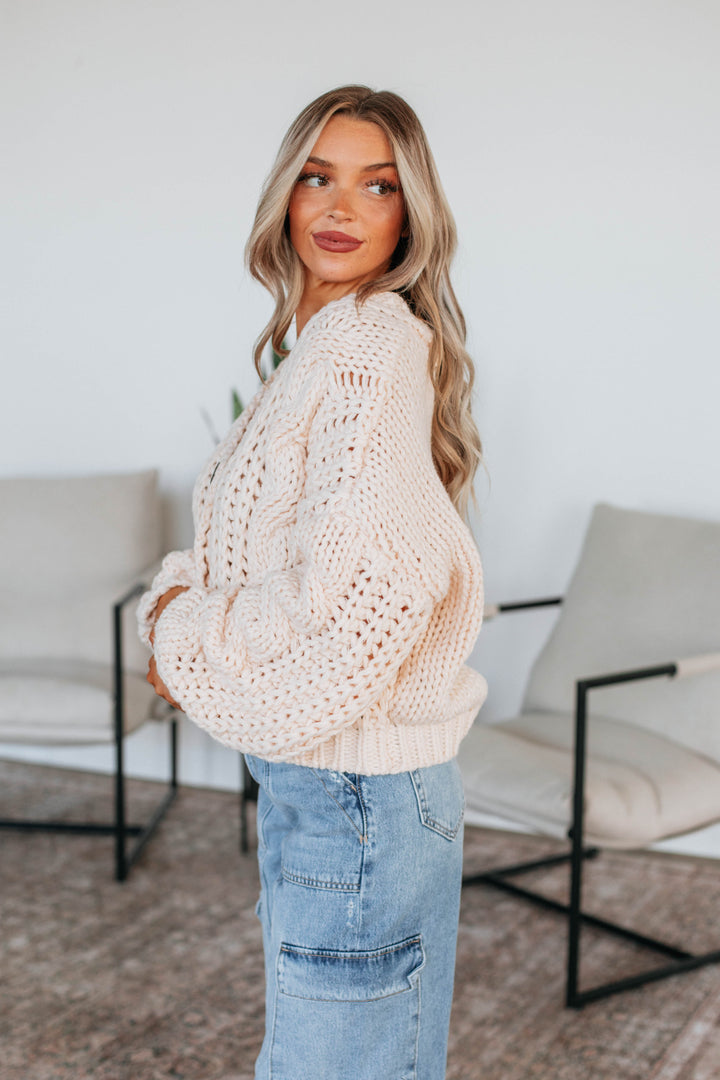 Annalise Knit Cardigan - Natural