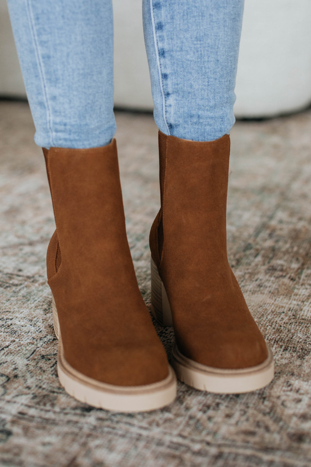 Anywhere With You Boots - Cognac