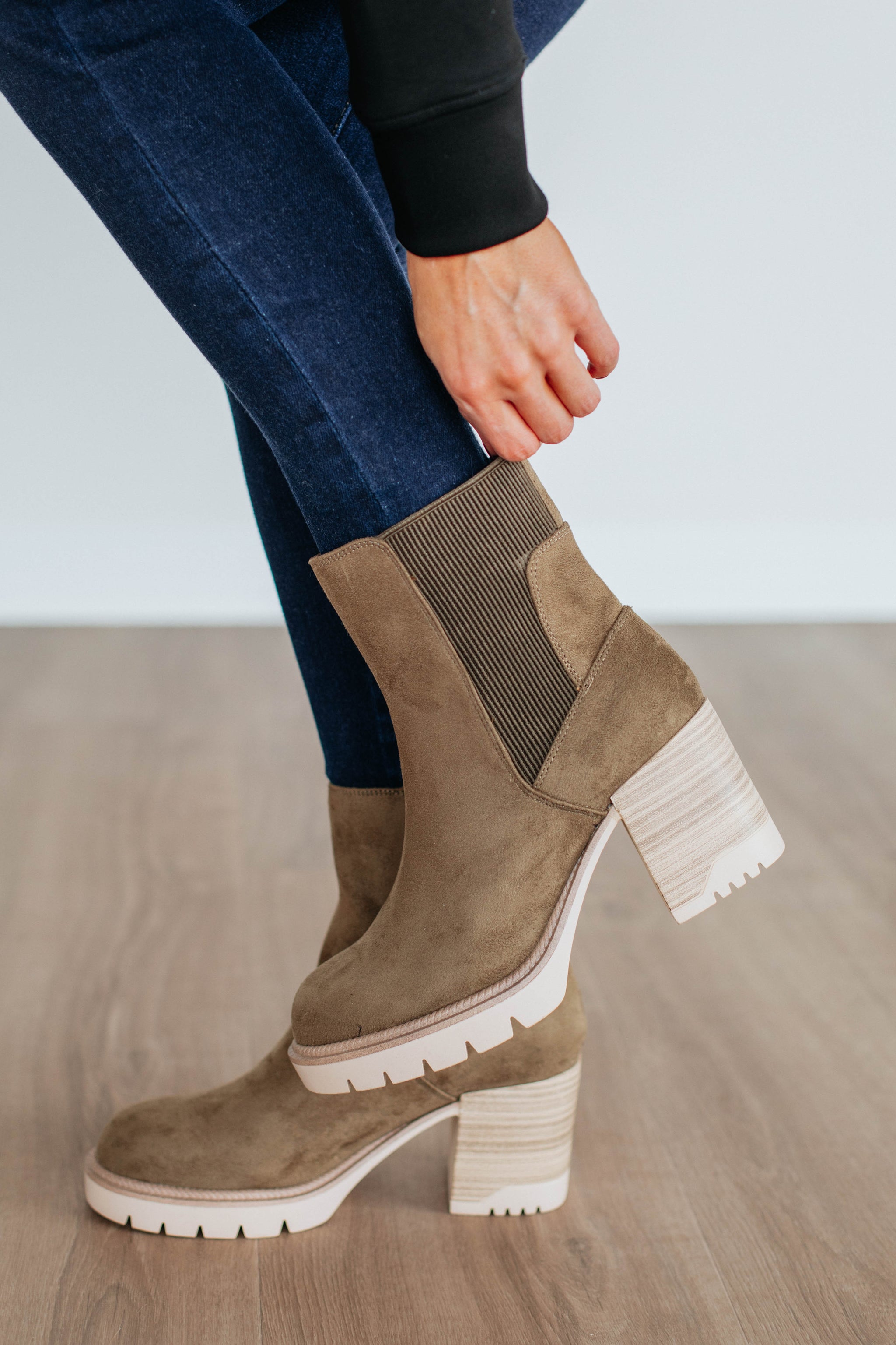 Anywhere With You Boots - Khaki