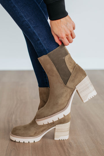 Anywhere With You Boots - Khaki