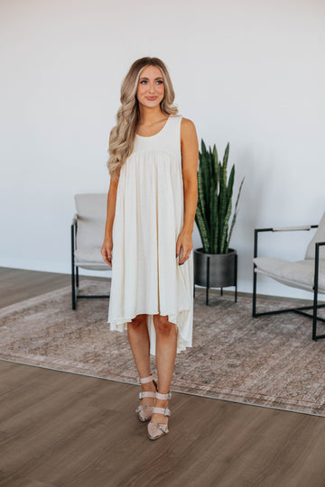 Ariella Midi Dress - Natural