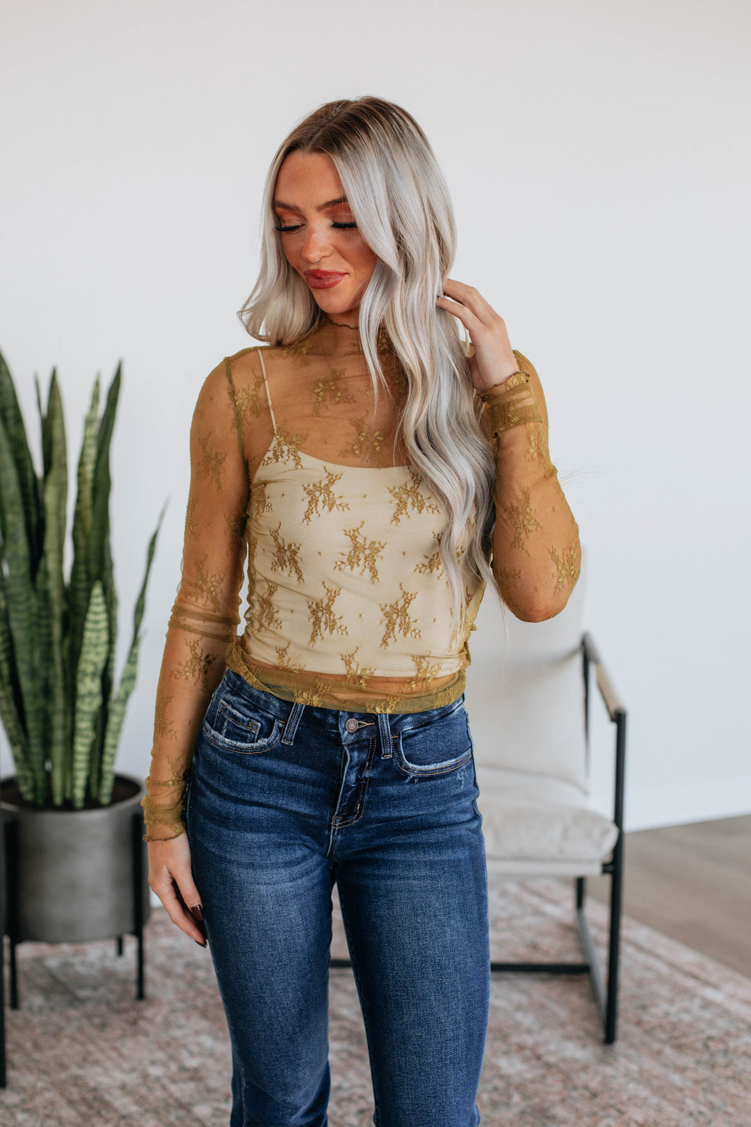 Asa Lace Top - Citron