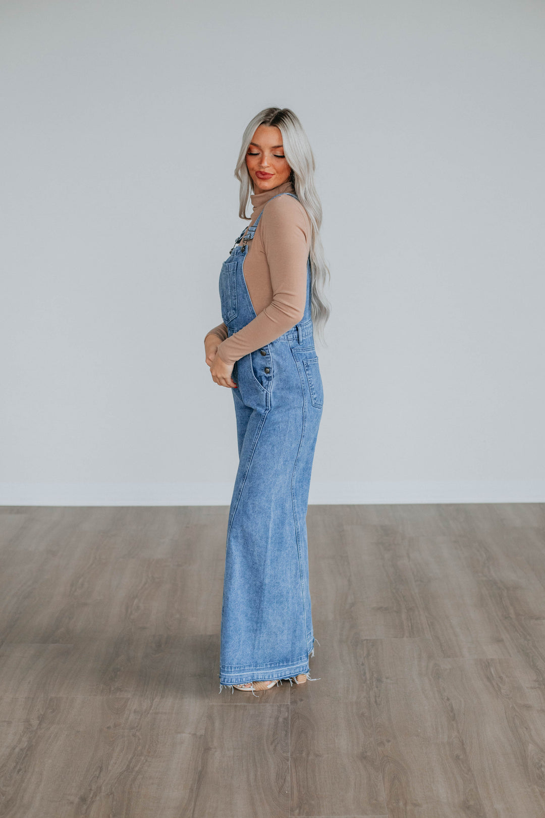 Astrid Denim Flare Overalls