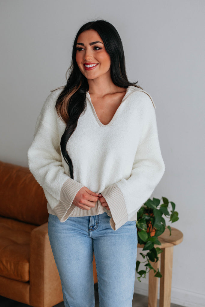 Helen Ribbed Sweater - Natural