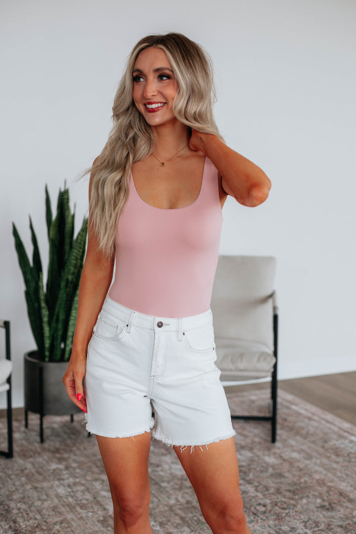 Ayanna Basic Bodysuit - Blush