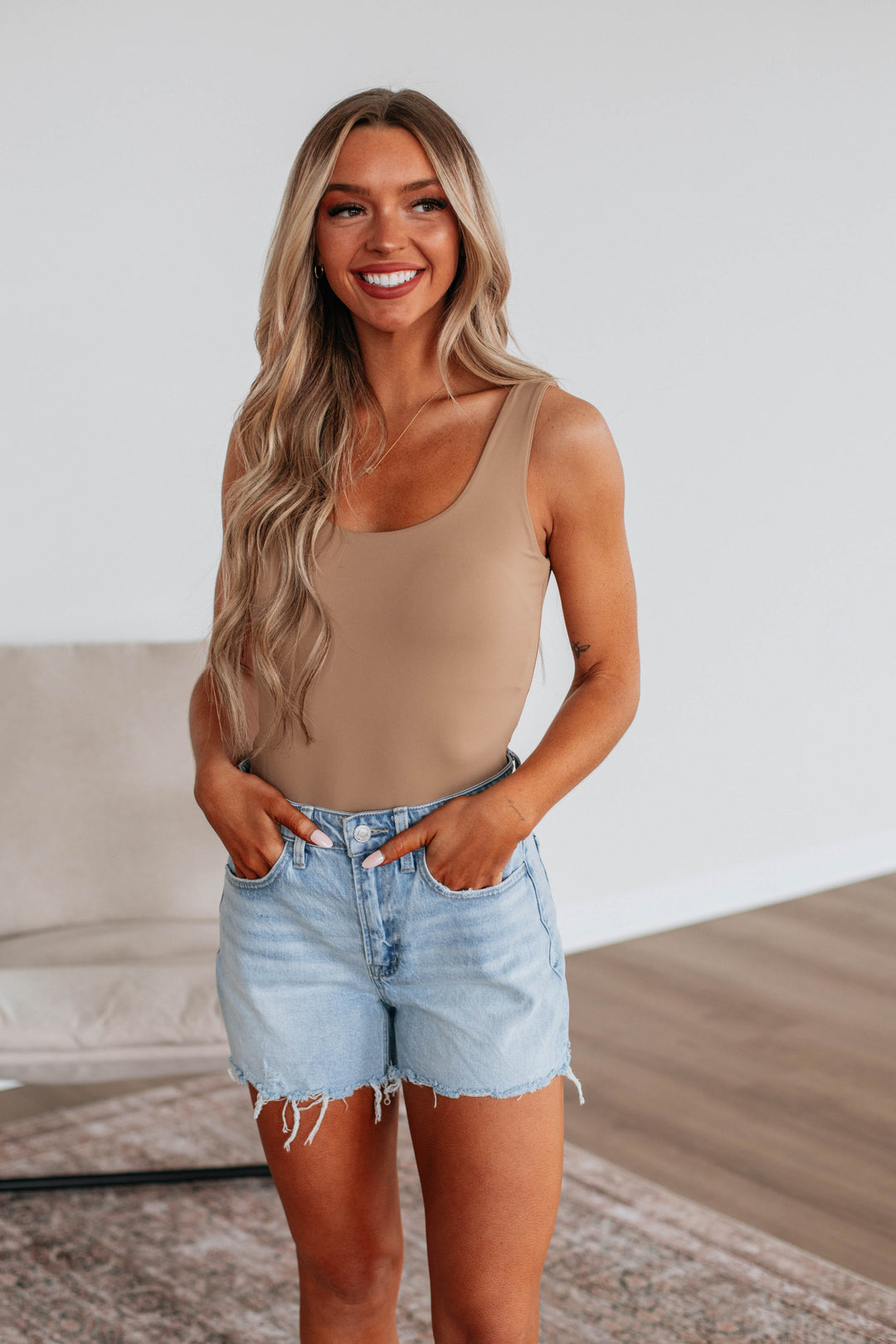 Ayanna Basic Bodysuit - Macchiato