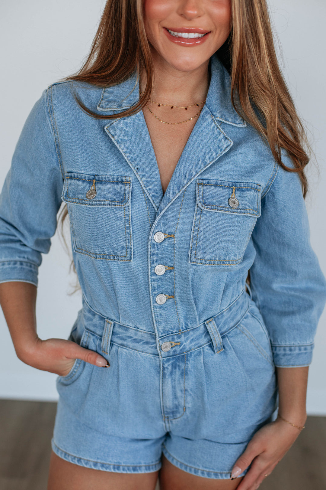 Bellamy Denim Romper