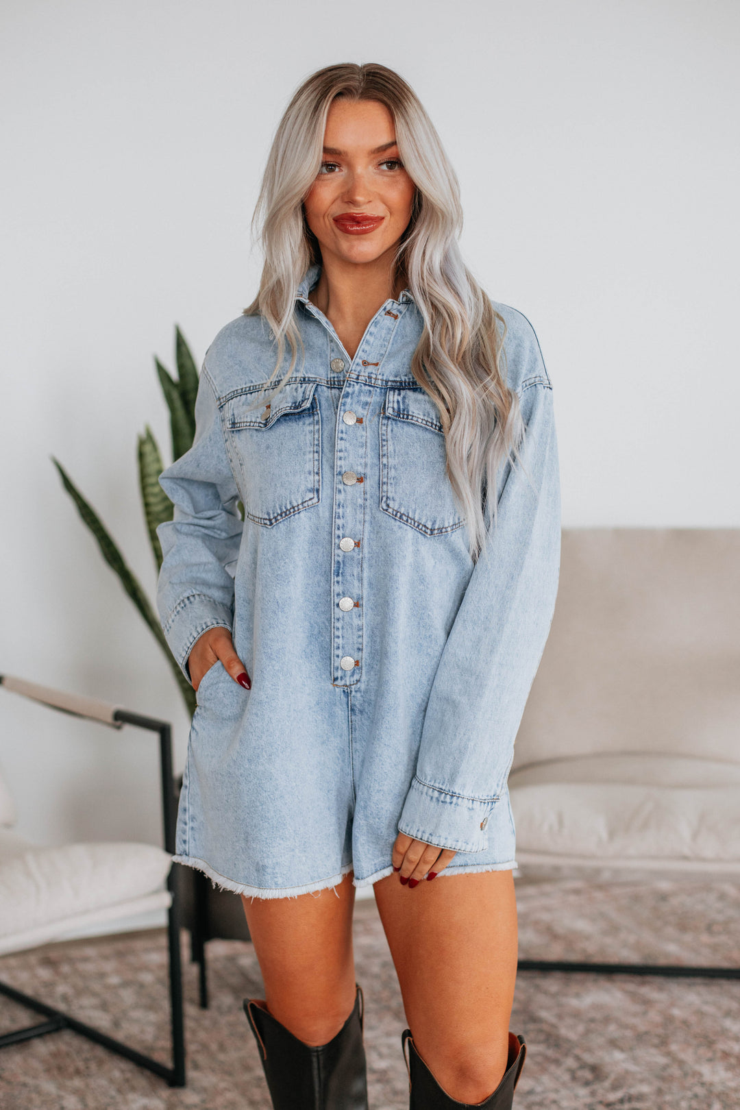 Bennington Denim Romper