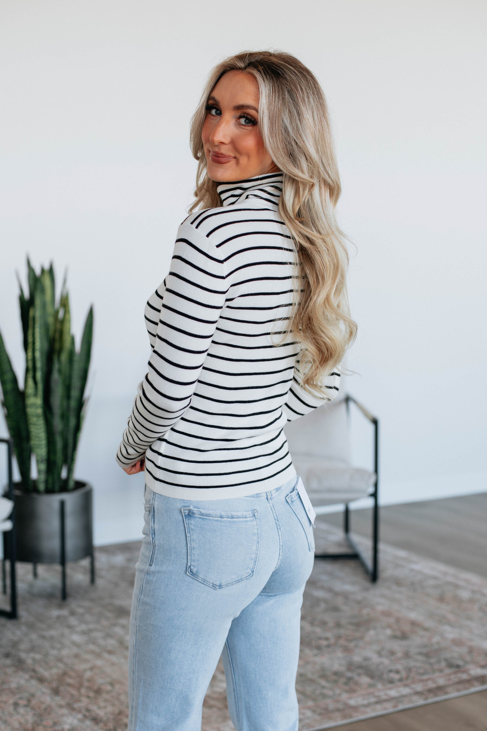 Berkeley Striped Sweater - Ivory