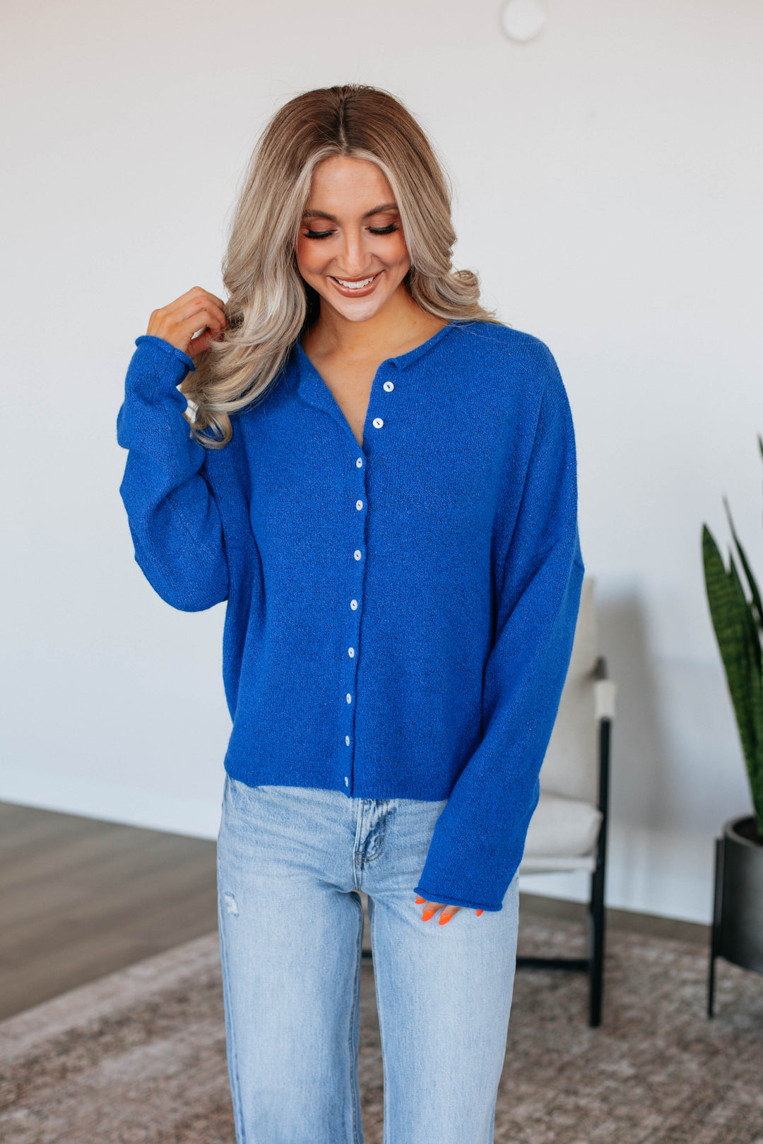 Brooke Cardigan - Cobalt