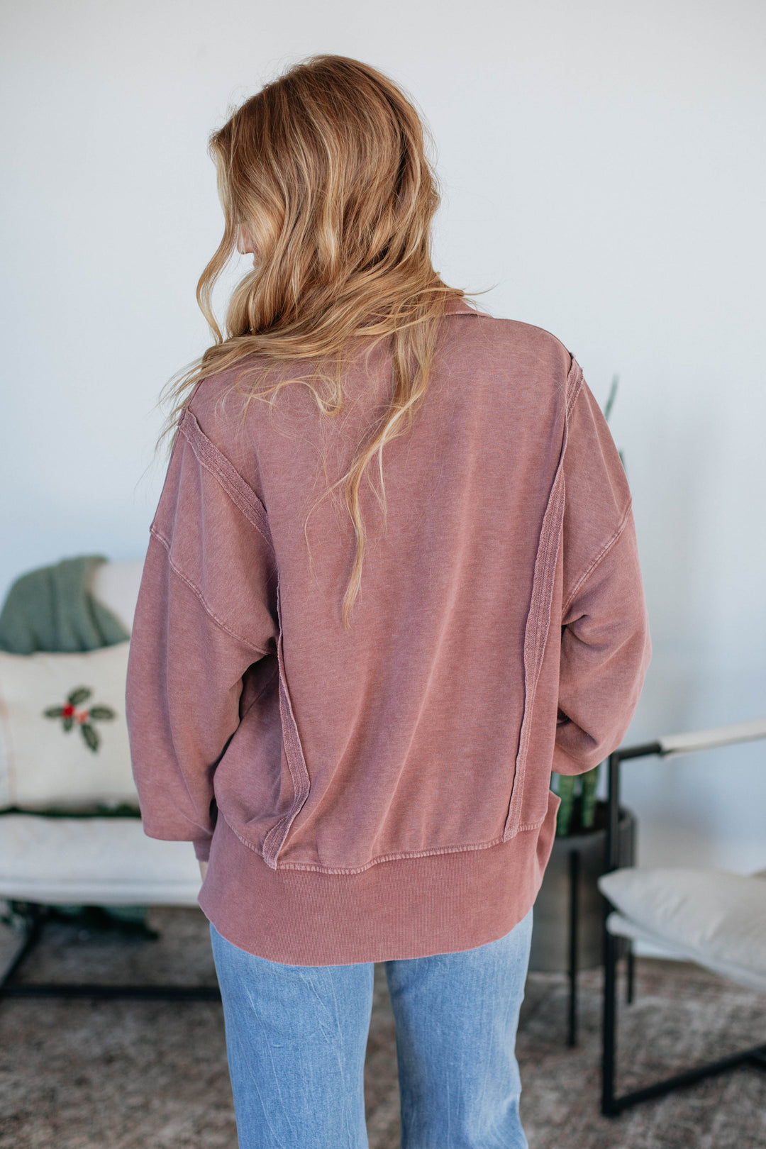 Cadence Pullover - Dark Mauve