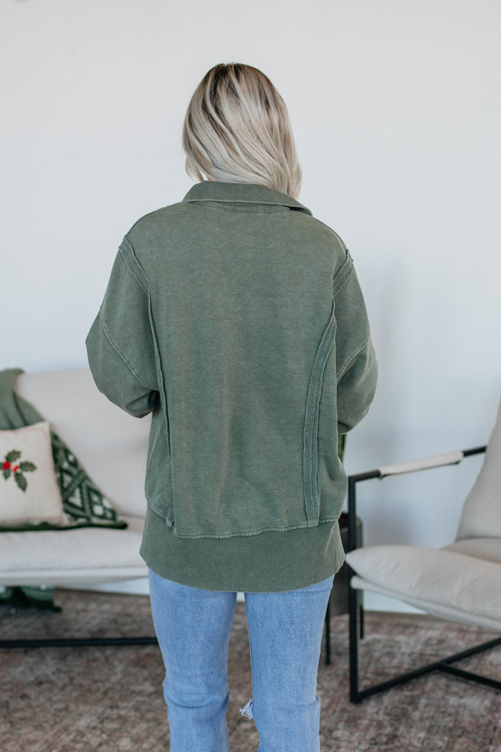 Cadence Pullover - Olive