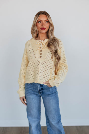 Callee Knit Sweater - Daffodil