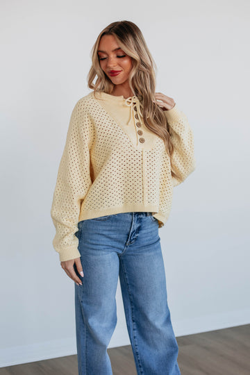 Callee Knit Sweater - Daffodil