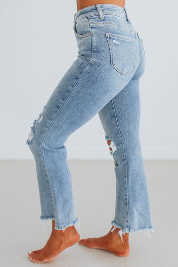 Cammi Risen Jeans - Light Wash – Wild Oak Boutique