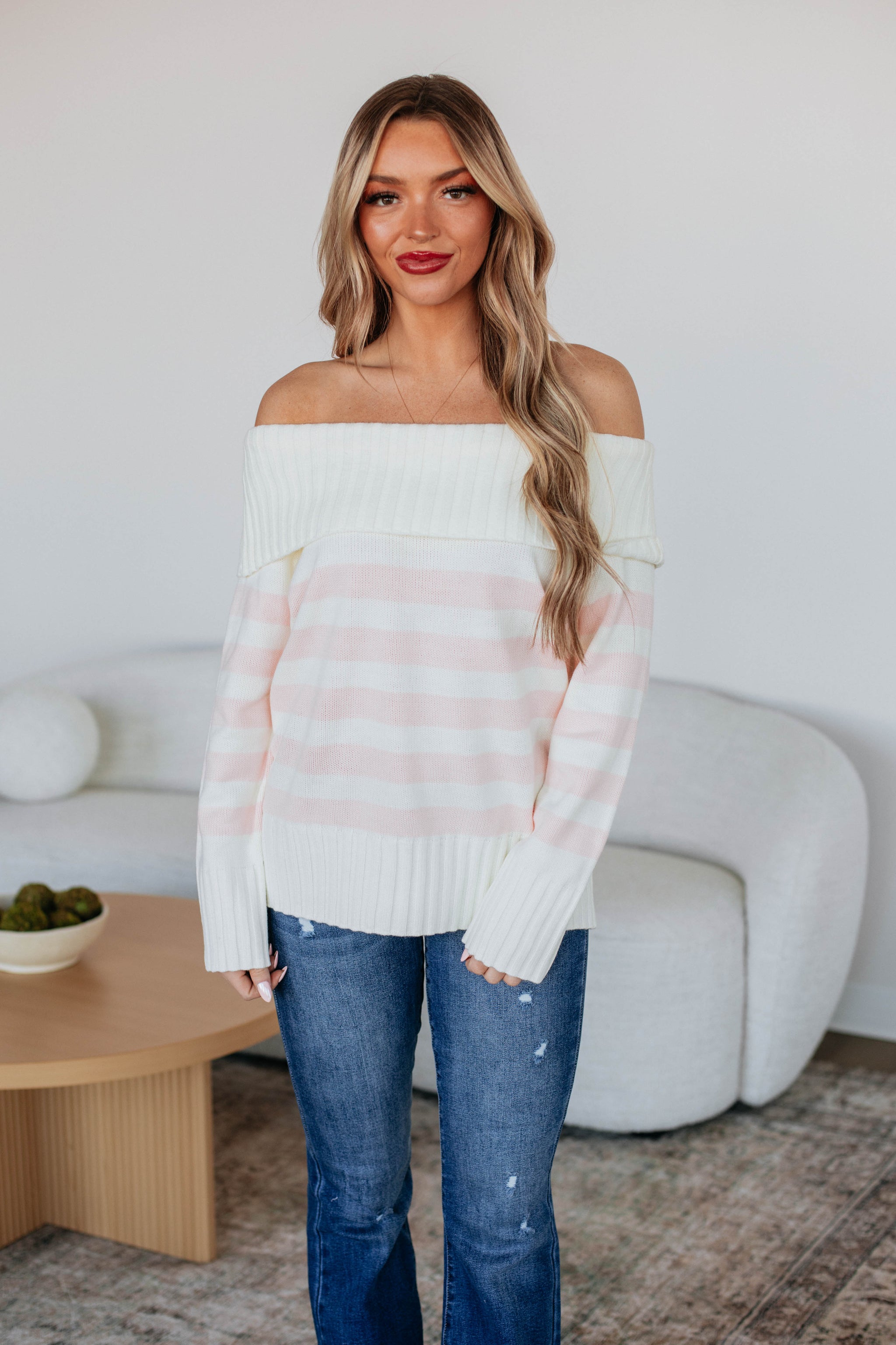 Chantelle Off The Shoulder Sweater - Ivory