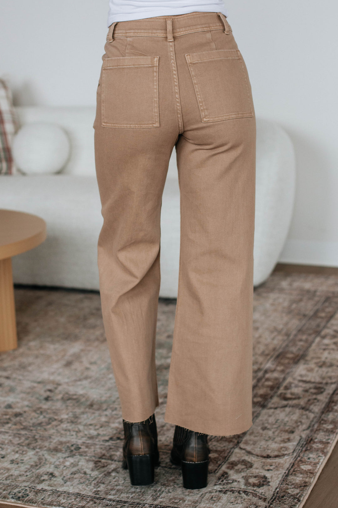 Chasity Wide Leg Pants - Khaki