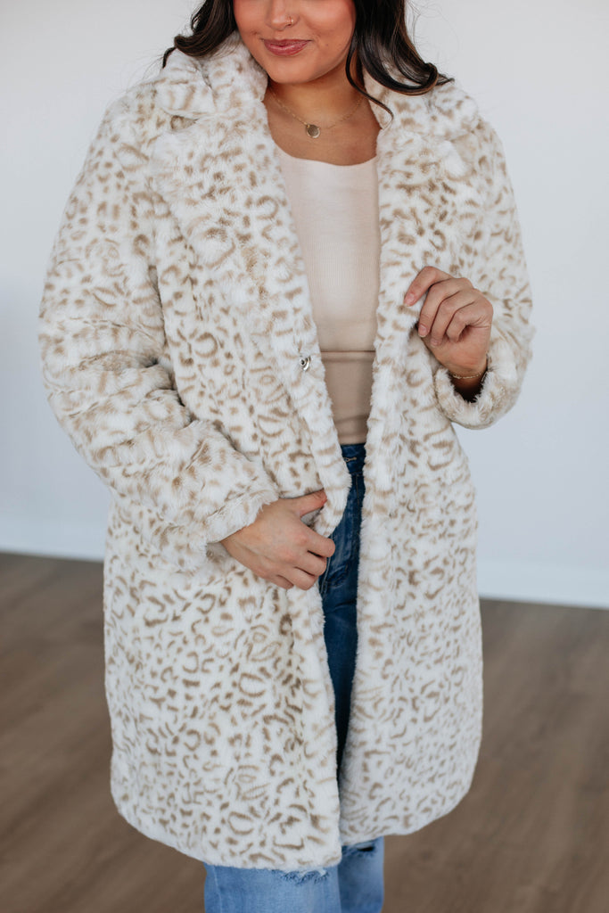 Diaz Leopard Trench Coat