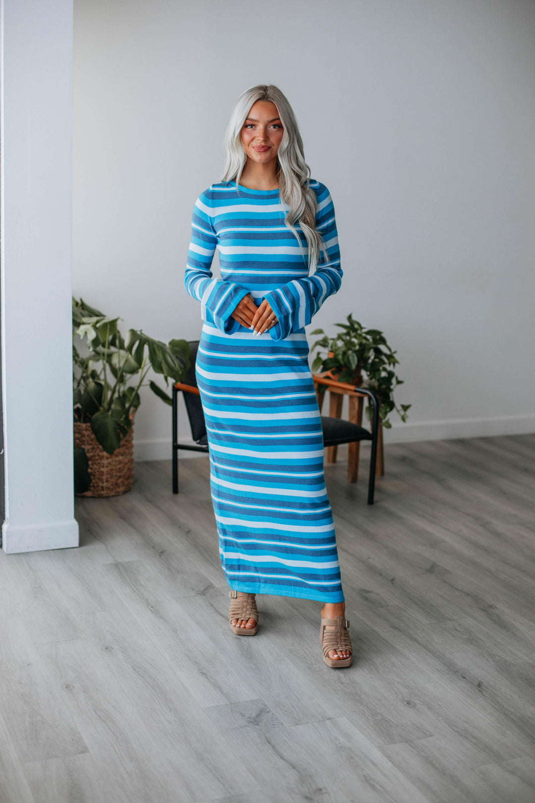 Diaz Striped Maxi Dress – Wild Oak Boutique