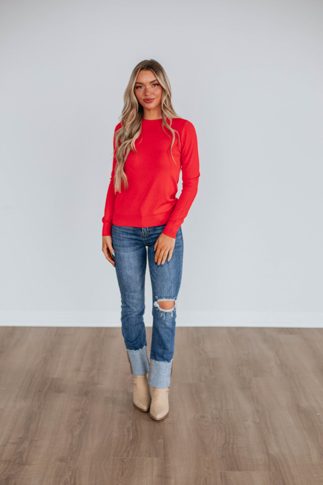 Eldridge Long Sleeve Top - Poppy