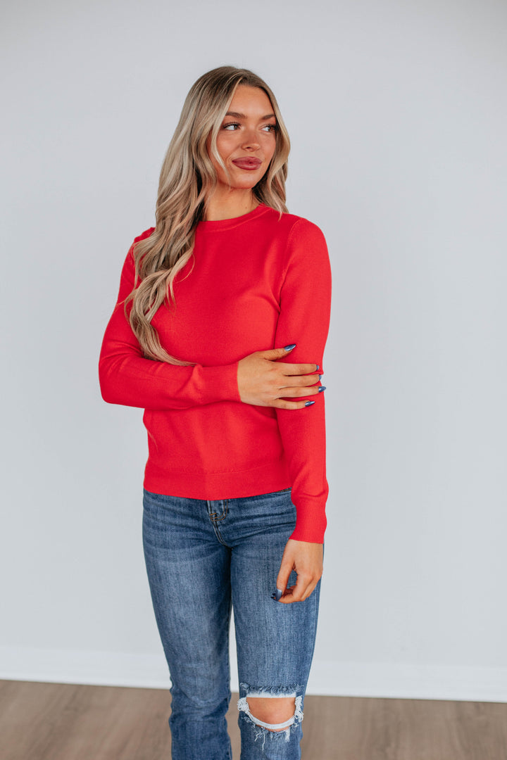 Eldridge Long Sleeve Top - Poppy