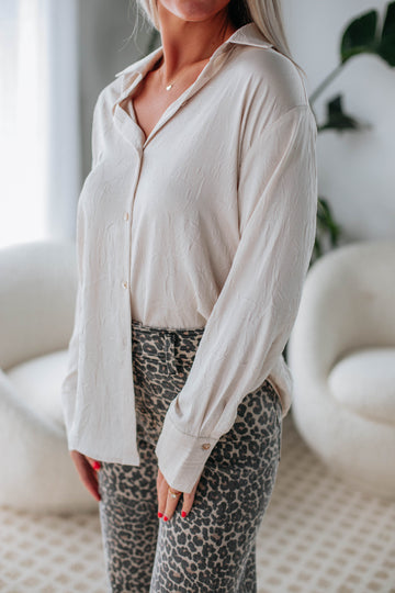 Emaleigh Button Down - Cream