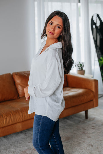 Emaleigh Button Down - Ivory