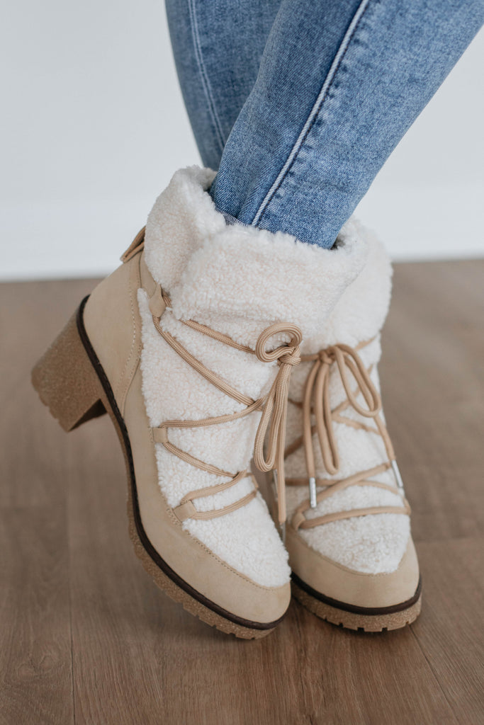 Embracing The Chill Boots - Taupe