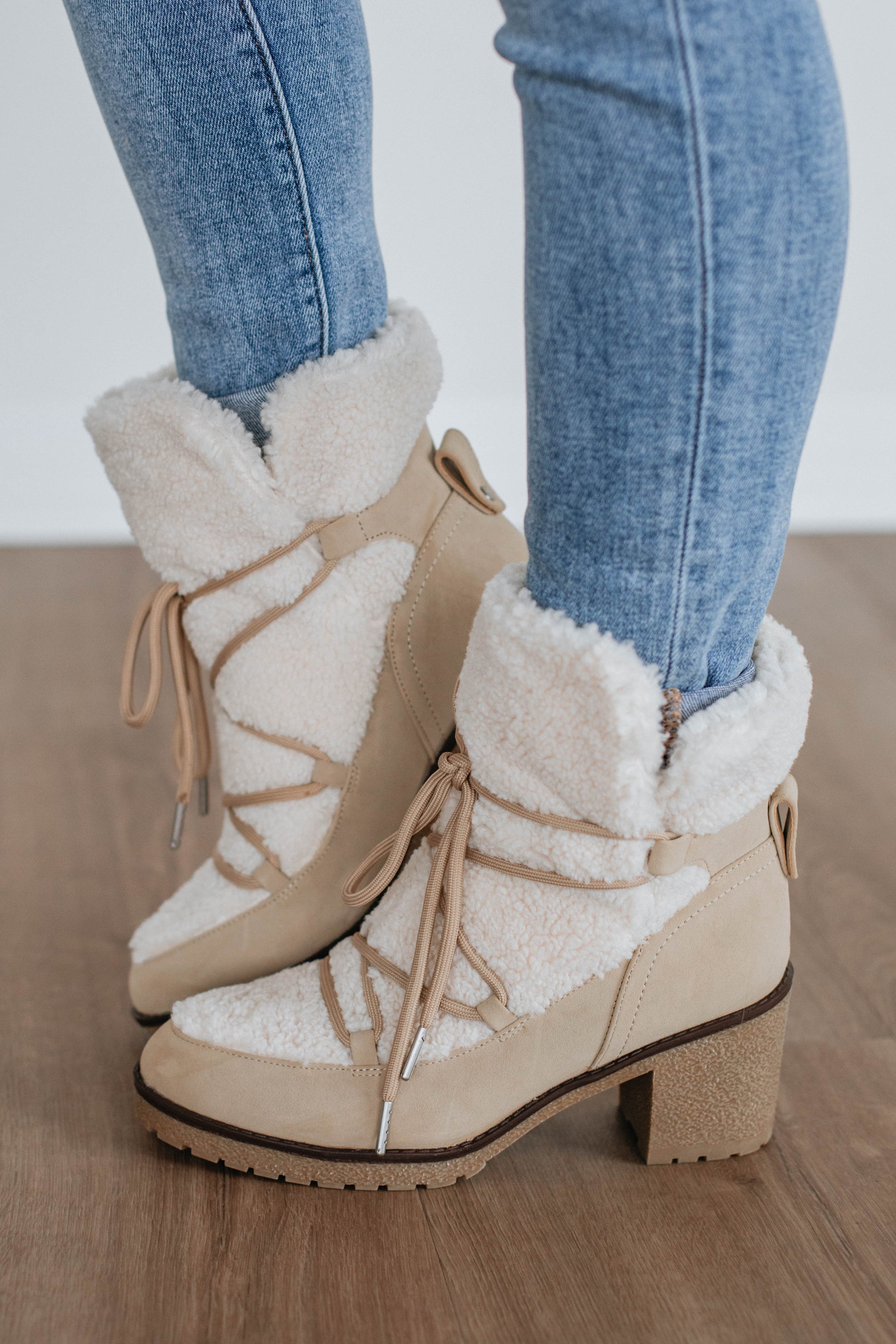 Embracing The Chill Boots - Taupe