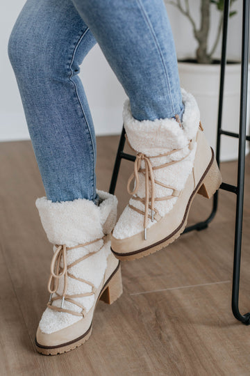 Embracing The Chill Boots - Taupe