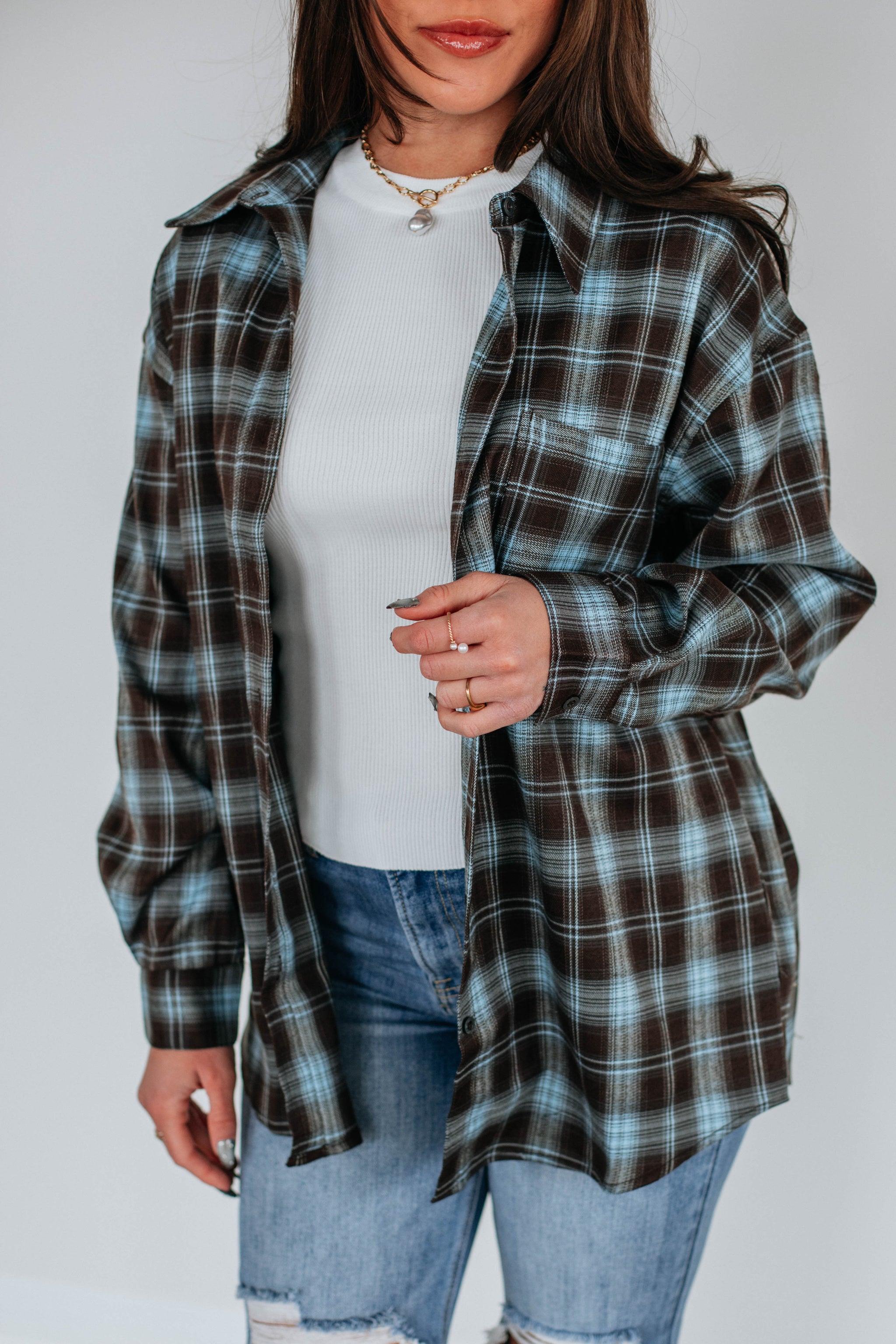 Ethan Oversized Flannel Top