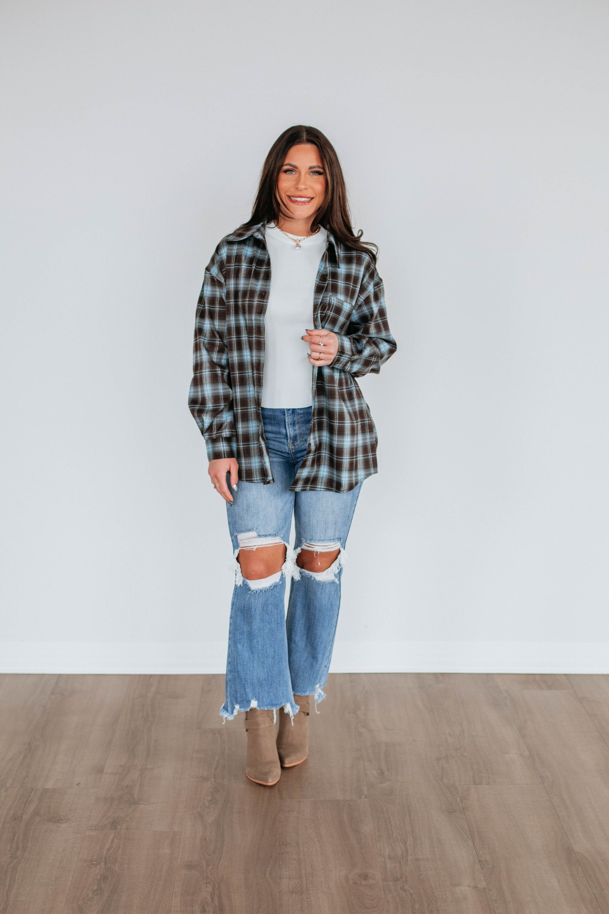 Ethan Oversized Flannel Top