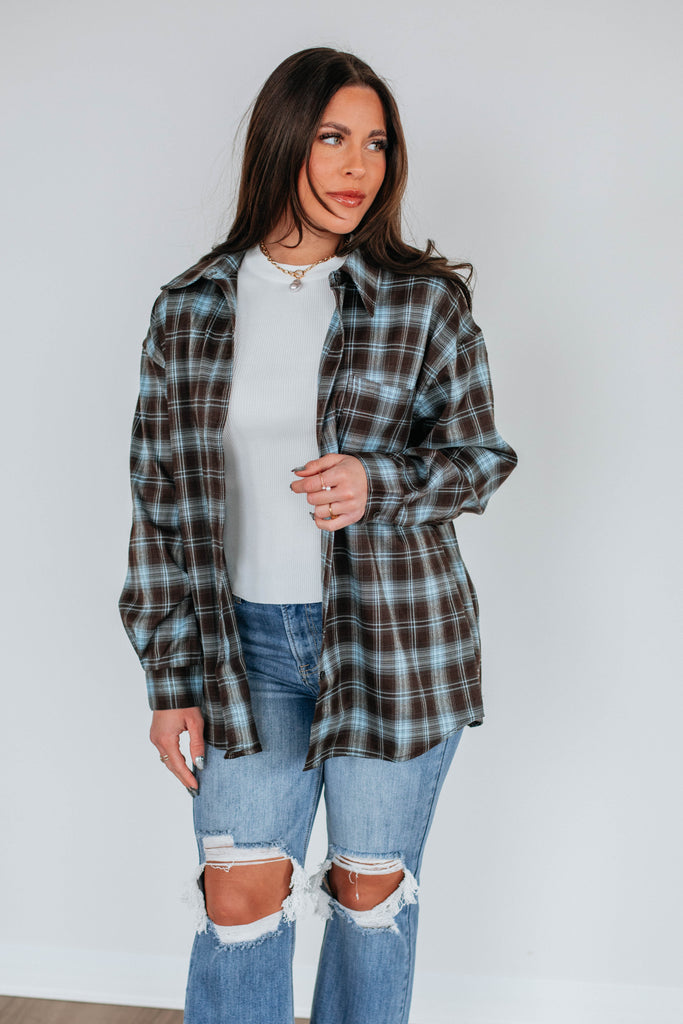 Ethan Oversized Flannel Top