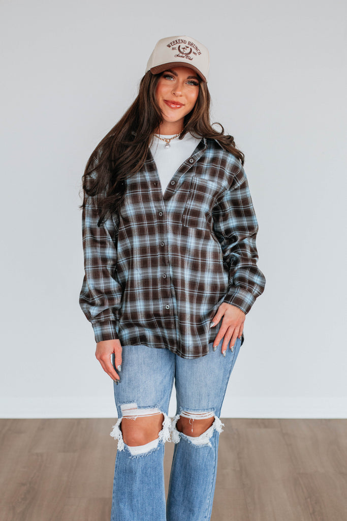 Ethan Oversized Flannel Top