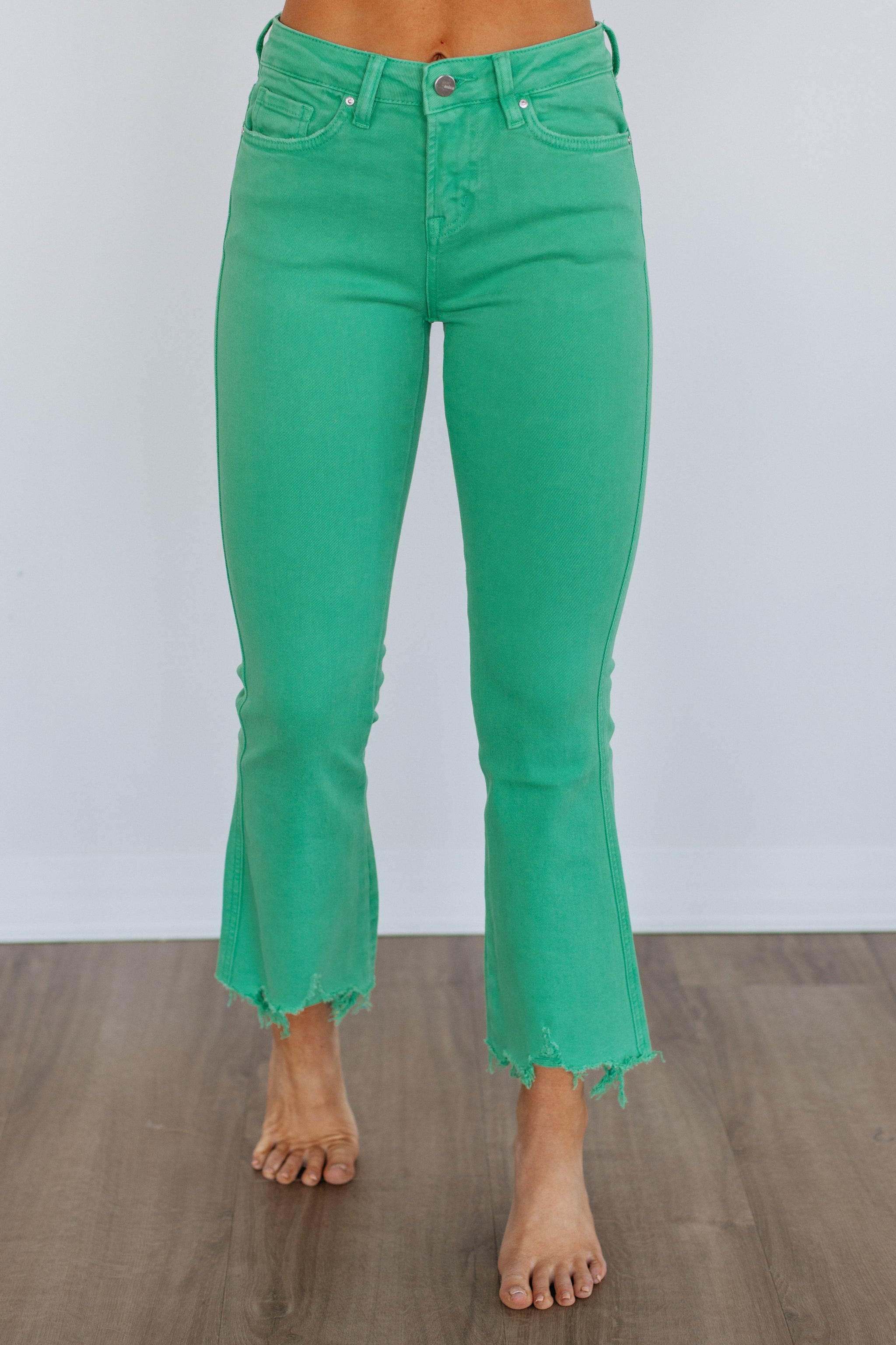 Emberly Mica Jeans - Shamrock