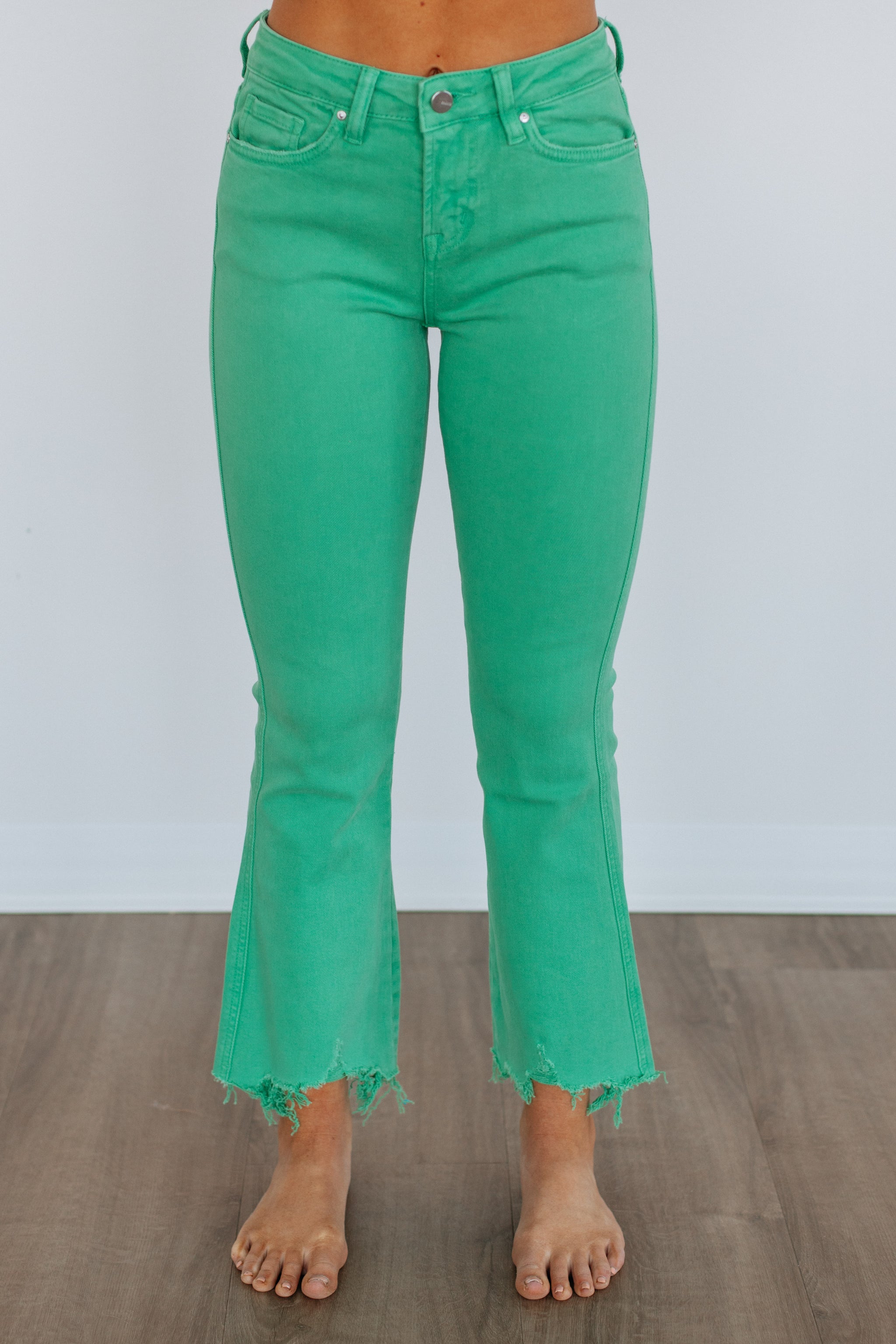 Emberly Mica Jeans - Shamrock