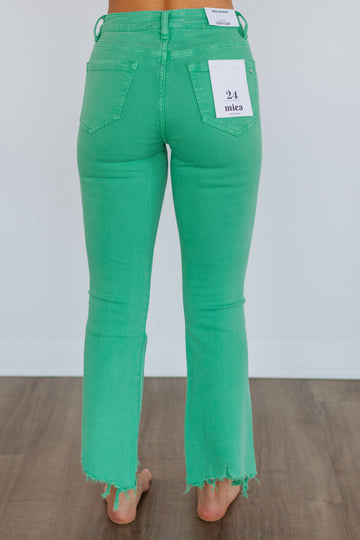 Emberly Mica Jeans - Shamrock