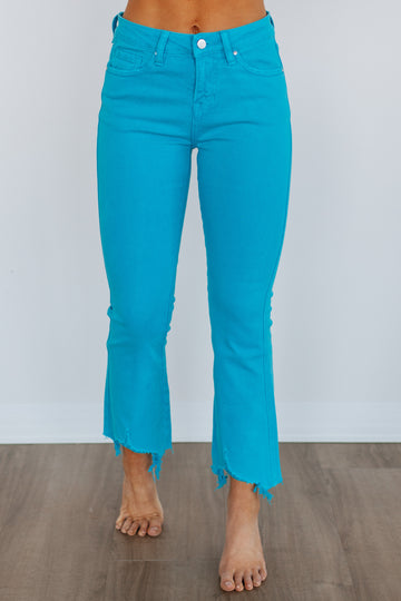 Emberly Mica Jeans - Cerulean