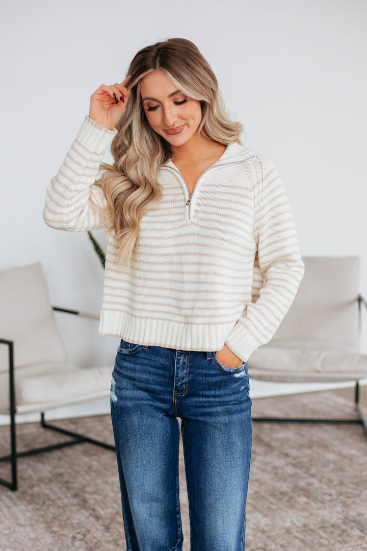 Frannie Striped Pullover