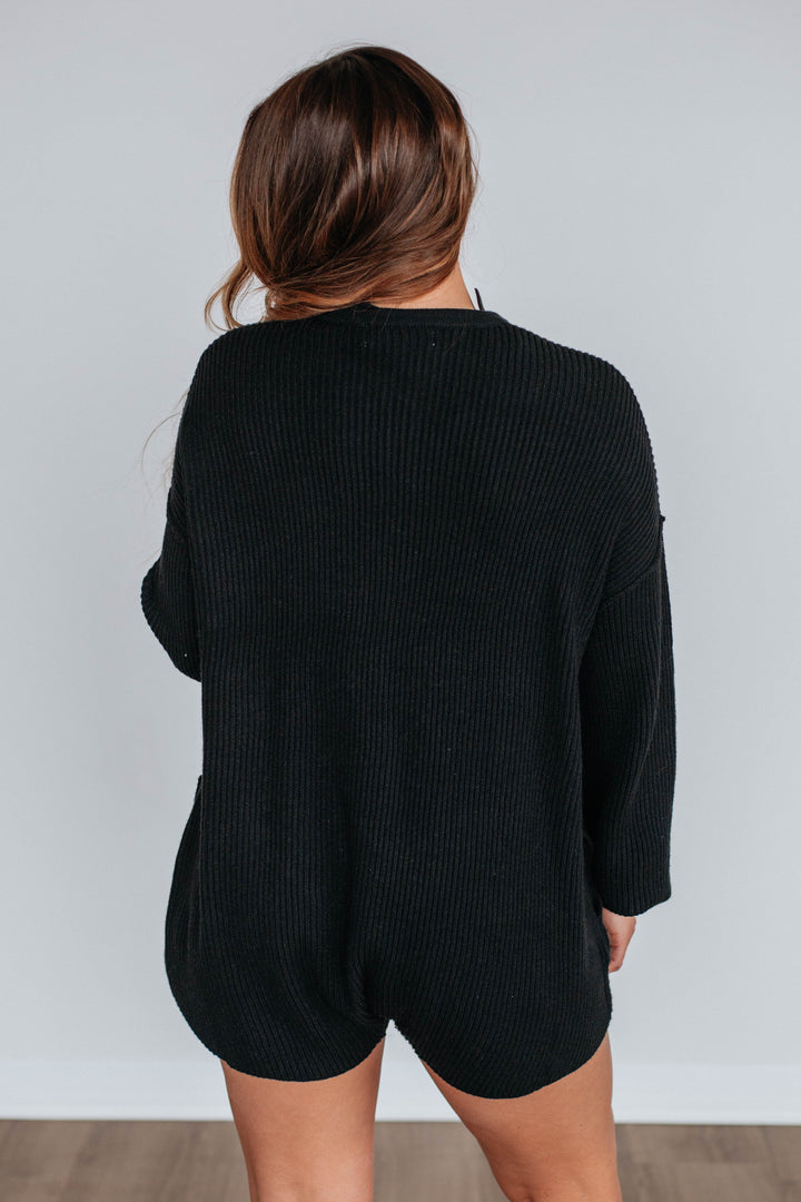 Garrow Knit Romper - Black