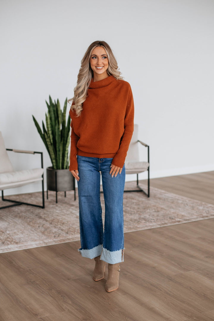 Gretchen Dolman Sweater - Camel